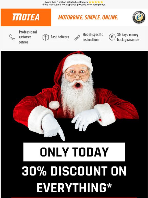 🎅 30% off everything ➔ Christmas discount