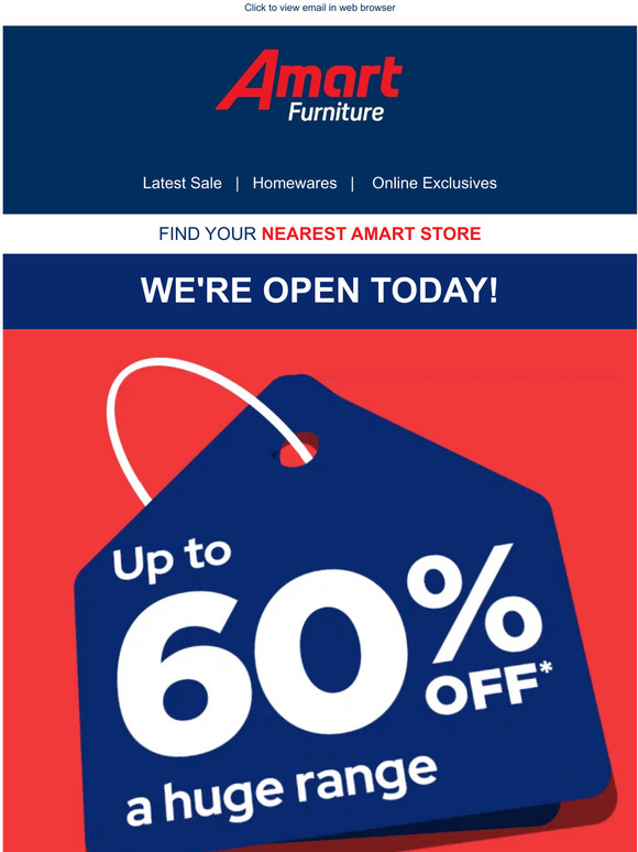 Amart Furniture Boxing Day is here! Milled