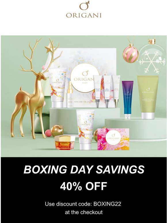 Boxing Day Sale | Save 40% Storewide