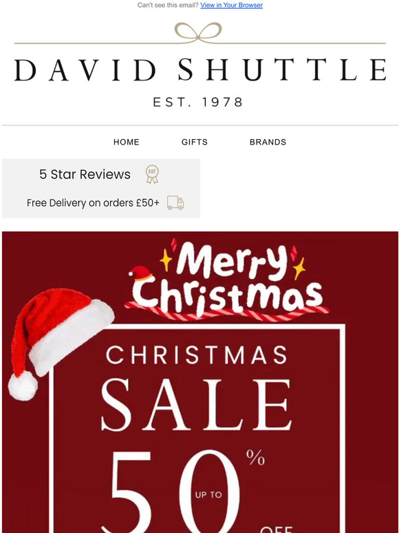 Happy Christmas from David Shuttle 🎄Enjoy Our Christmas Sale! 🎁