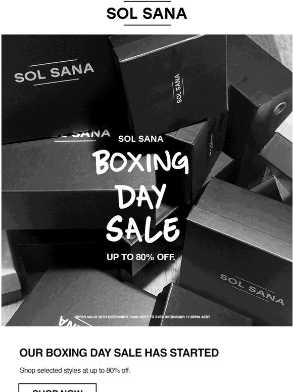 OUR BOXING DAY SALE HAS STARTED 🚨