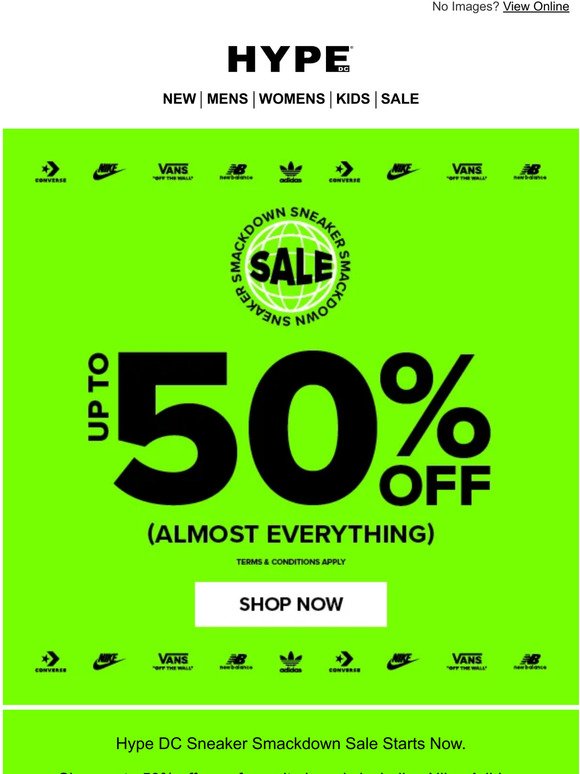 Up To 50% Off (Almost Everything) Starts Now