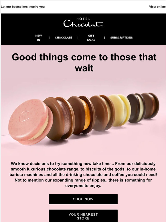 Hotel Chocolat USA Your first order is waiting Milled