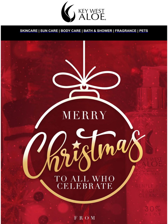 Key West Aloe Merry Christmas 🎄 Milled