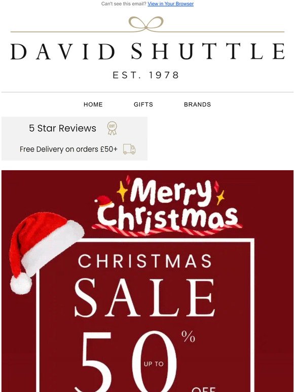 Happy Christmas from David Shuttle 🎄Enjoy Our Christmas Sale! 🎁