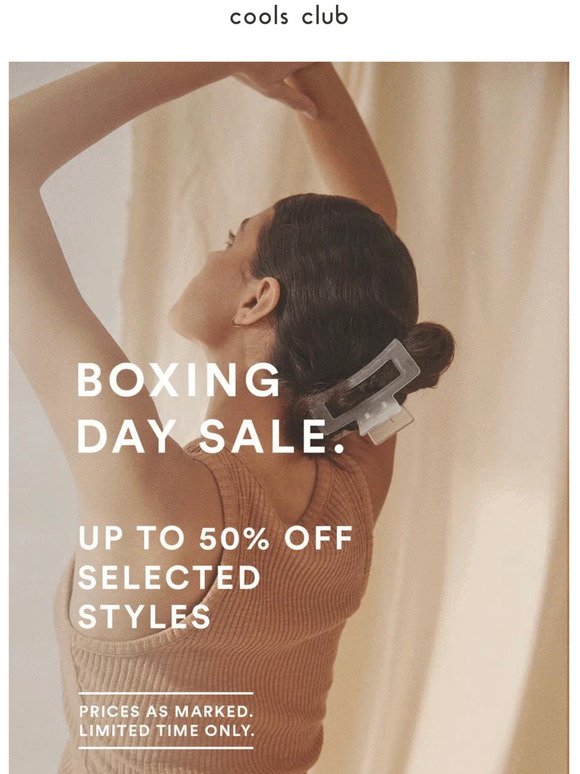 BOXING DAY SALE | Up to 50% off