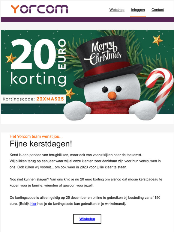 🎅 Korting met kerst: 20 euro kortingscode voor jou!
