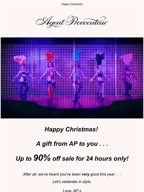 A Gift From AP To You - Up To 90% Off Sale - 24 Hours Only