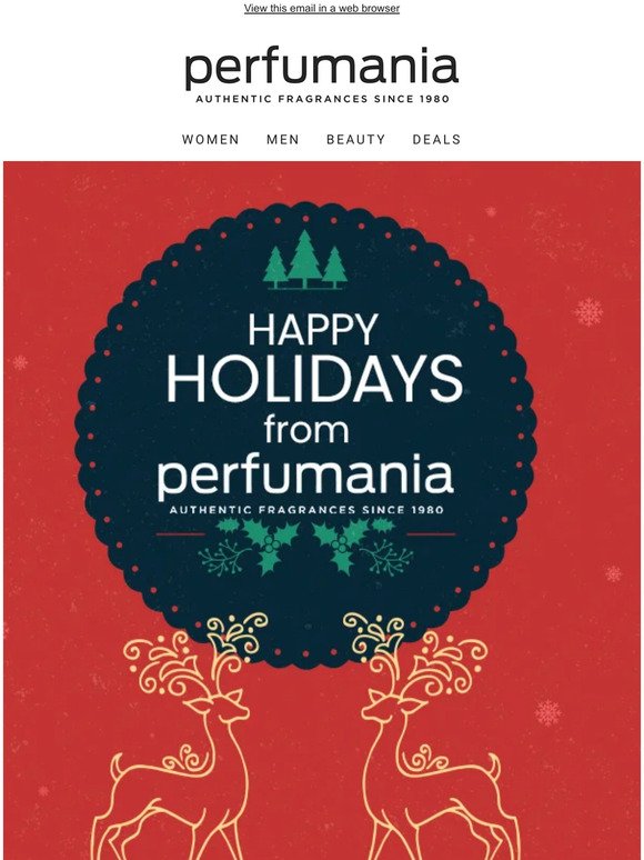 Happy Holidays from Perfumania