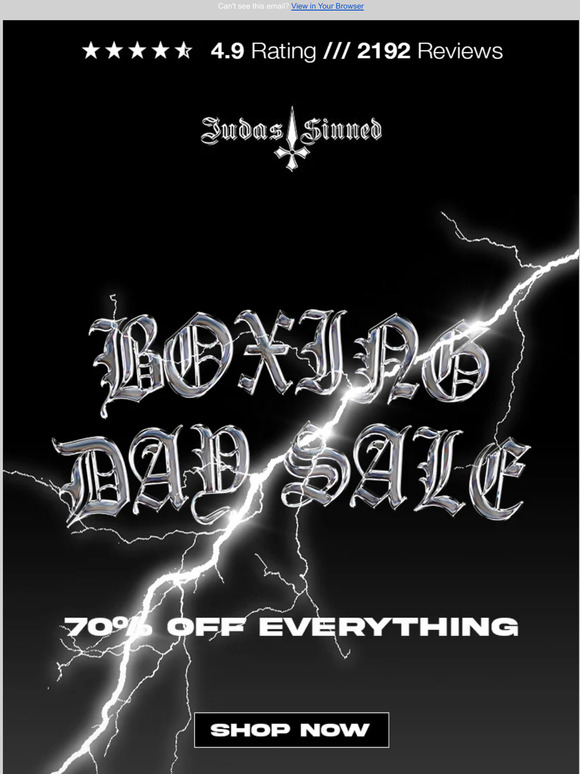 70% OFF EVERYTHING ⚡