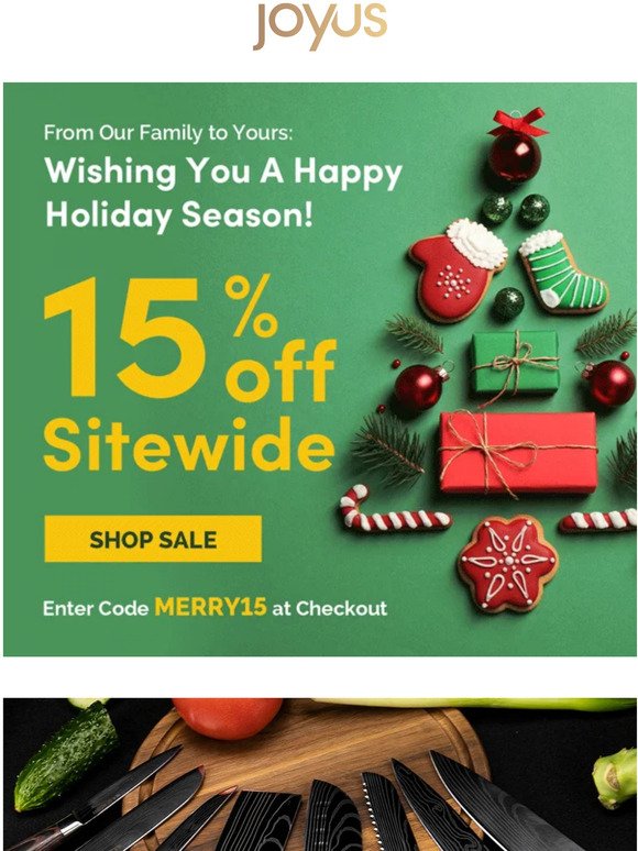 Ho-Ho-HURRY To 15% Off Sitewide🎄