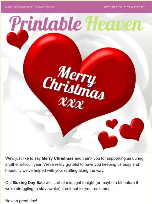 Printable Heaven: Merry Christmas from Printable Heaven | Milled