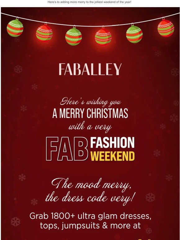 ✨FLAT 50-70% OFF✨Making Xmas Weekend Fashionably FABulous!