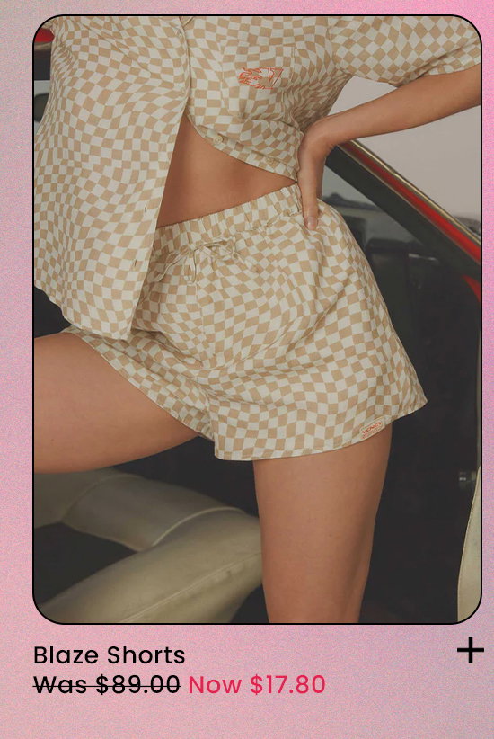 Shop Blaze Shorts in White/Creme