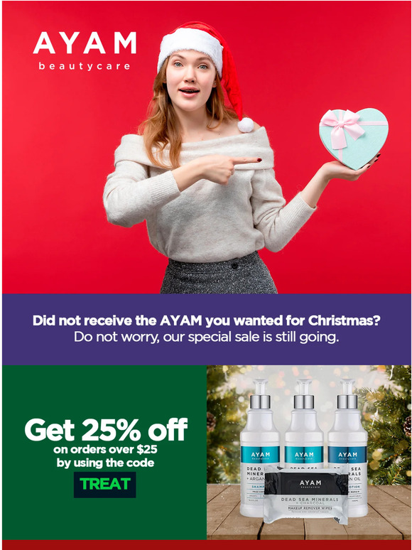 25% OFF December Sales!