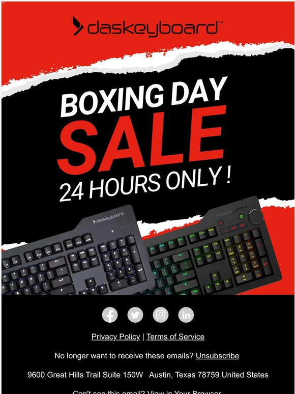 Get 15% Off During our 24-Hour Boxing Day Sale!