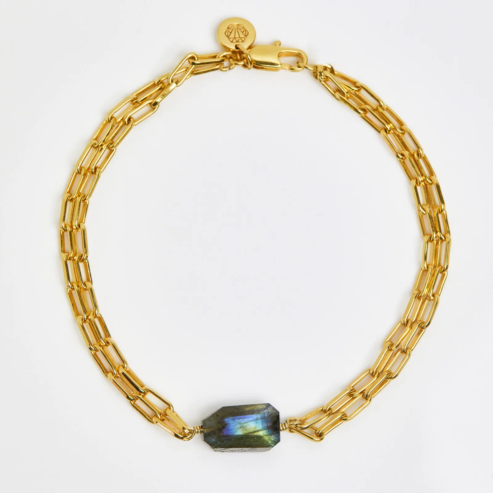Image of Labradorite Double Chain Bracelet