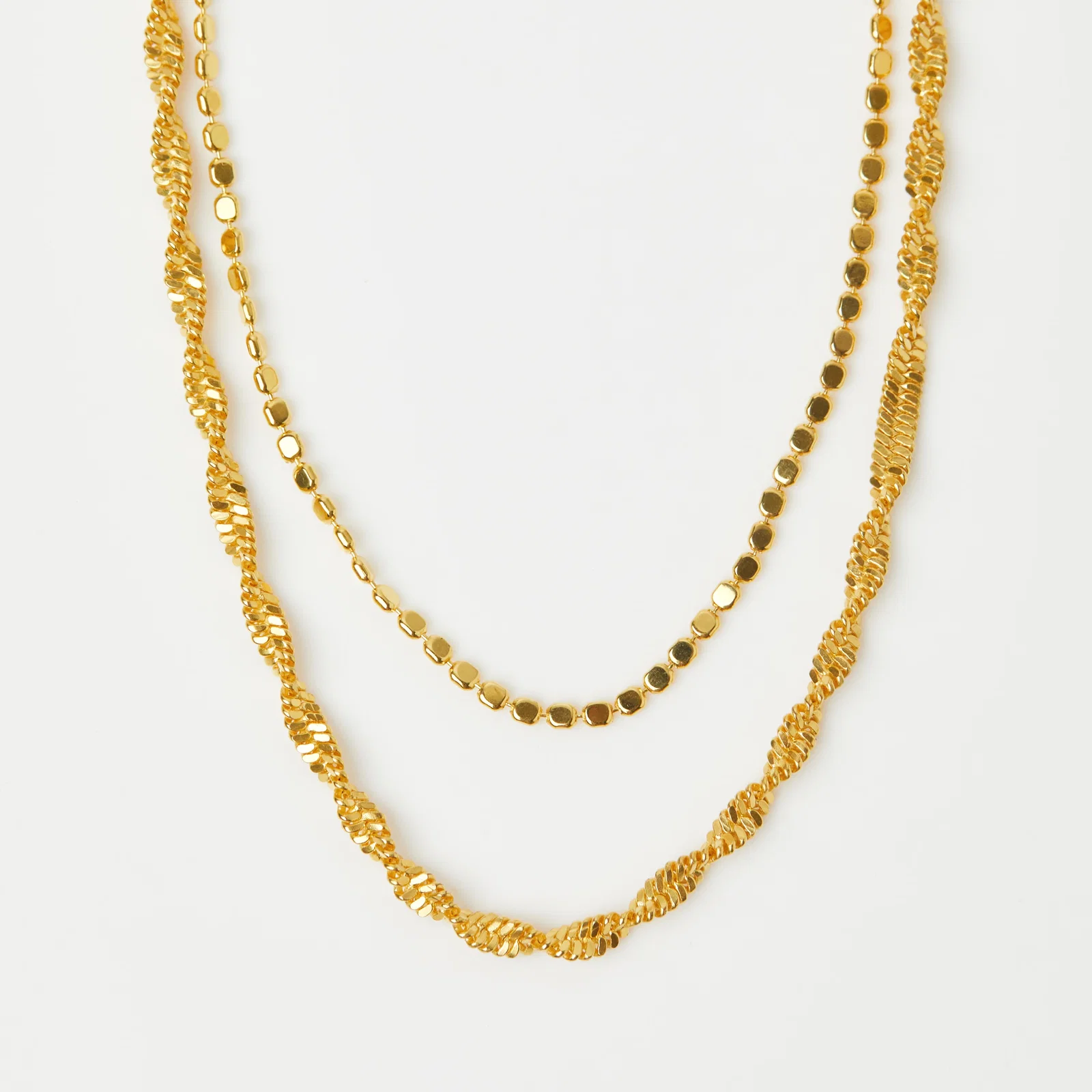 Image of Golden Touch Layered Chain Necklace
