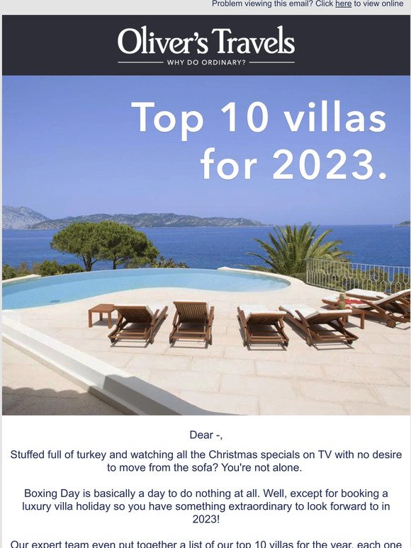 Top 10 Villas for 2023! ⛱️