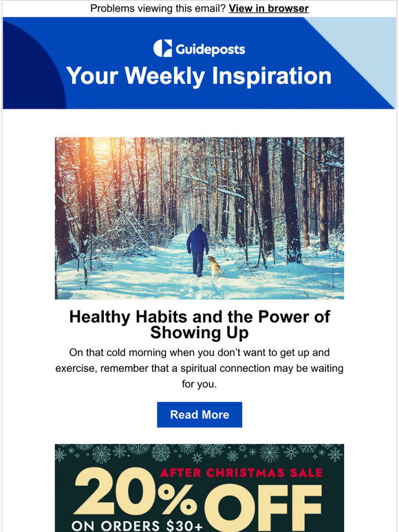 Shopguidepost Org ShopGuideposts: Healthy Habits and the Power of Showing Up | Milled