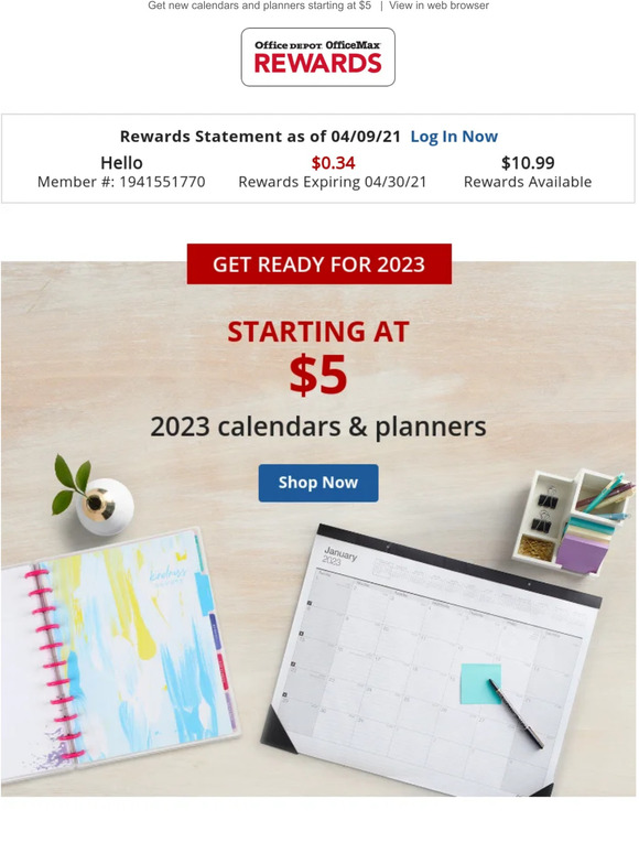 Office Depot® OfficeMax® Less than a week left in 2022, plan ahead for