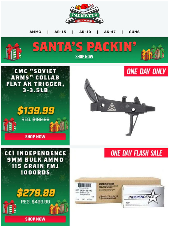Palmetto State Armory PSA Christmas Sale Ends Tonight! Act Now On