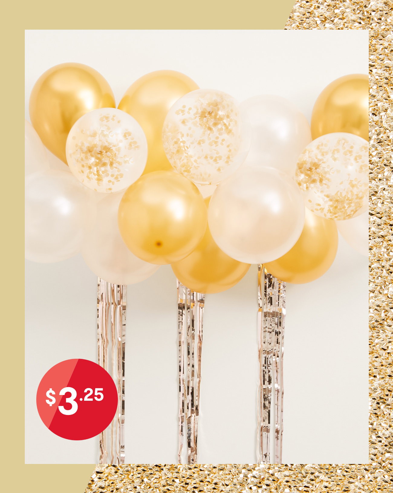 Mini balloon garland $3.25.