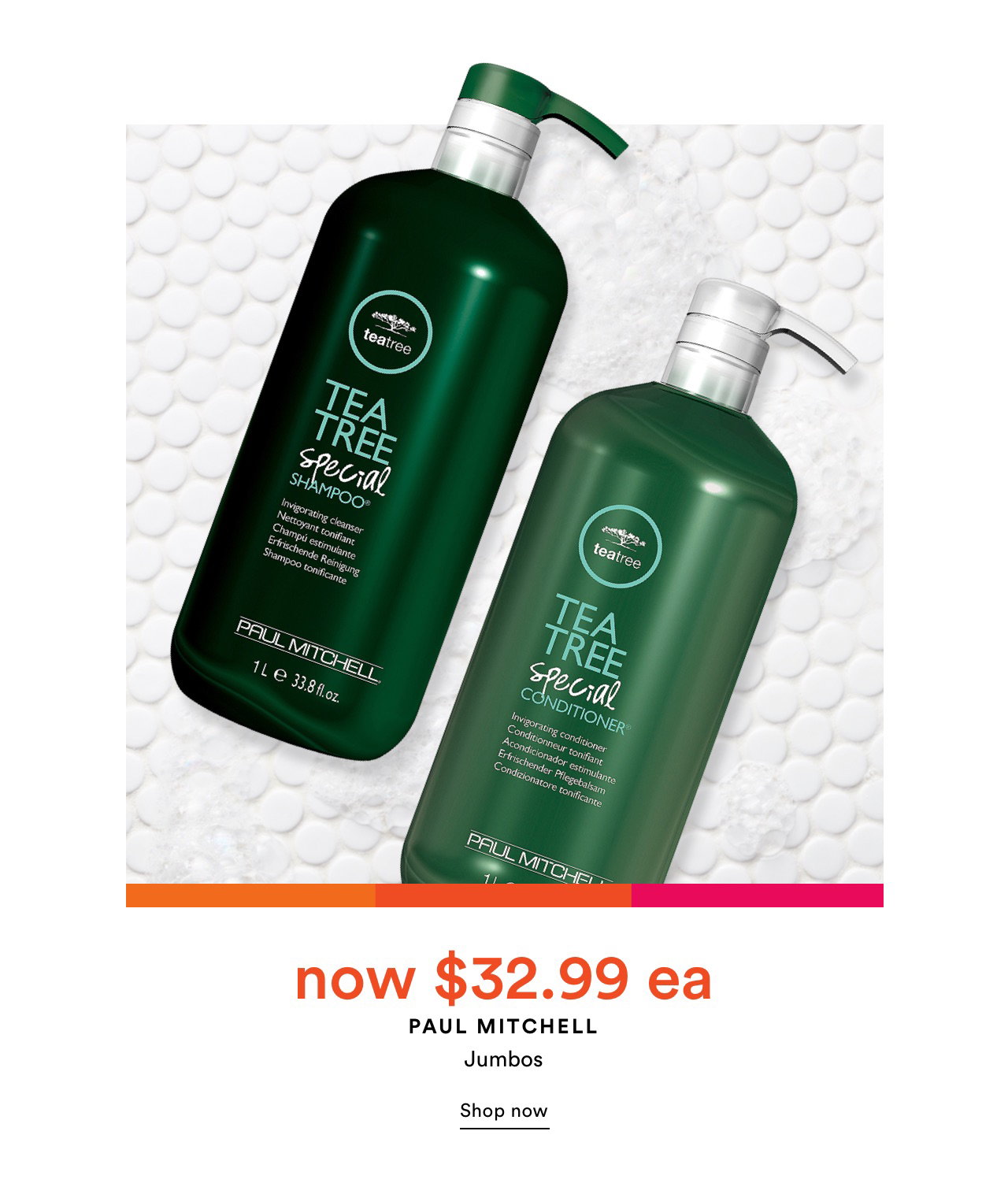 Now $32.99 ea | Paul Mitchell Jumbos