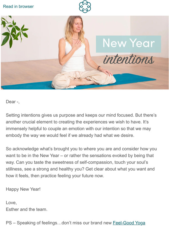 New Year Intentions ✨