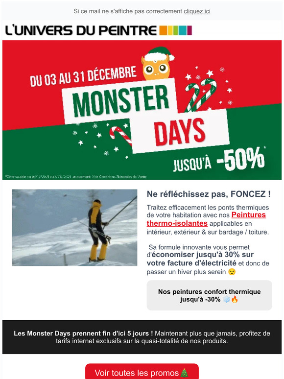 Les MONSTER DAYS prennent fin Samedi !