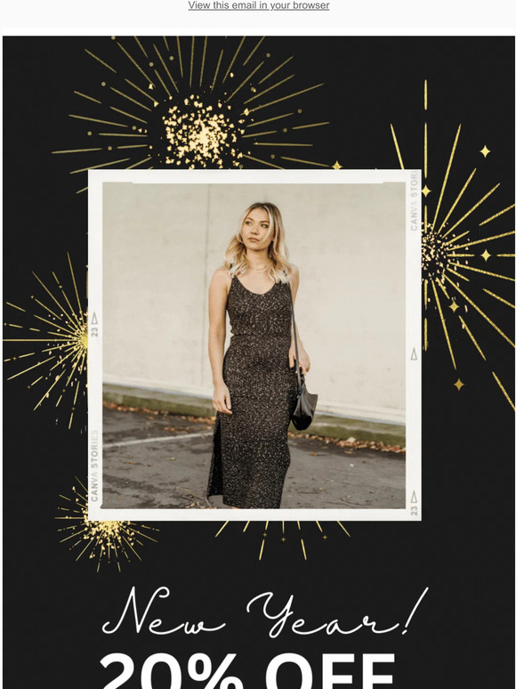 3..2...1...20% OFF SITE-WIDE!  🎉