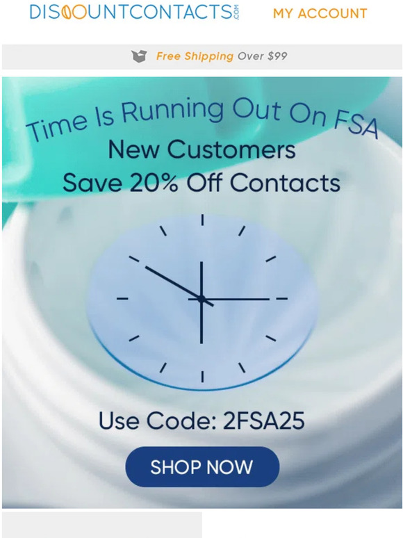 Discount Contact Lenses Time To Use It Before You Lose It Milled