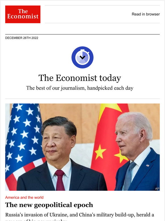 The Economist: A new era of big-power rivalry | Milled