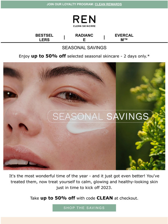Ready, steady shop up to 50% off