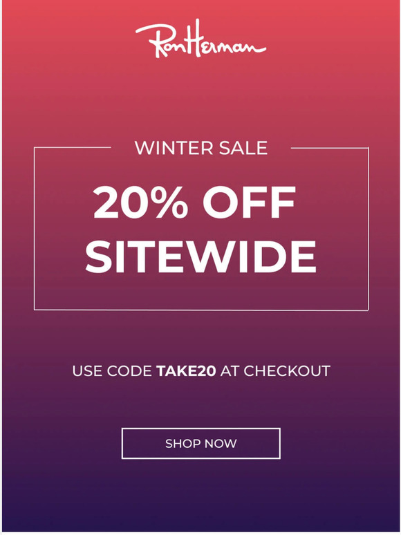 Save 20% Off Sitewide ✨