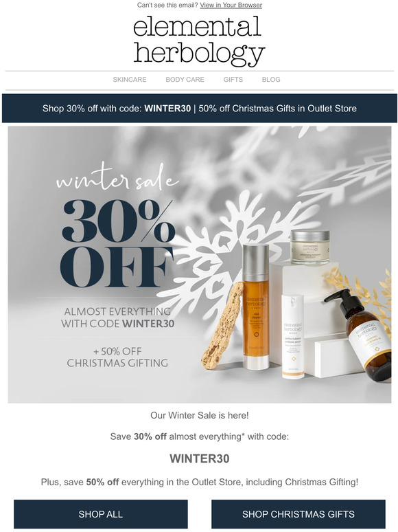 Our Winter Sale Begins Now! ❄️