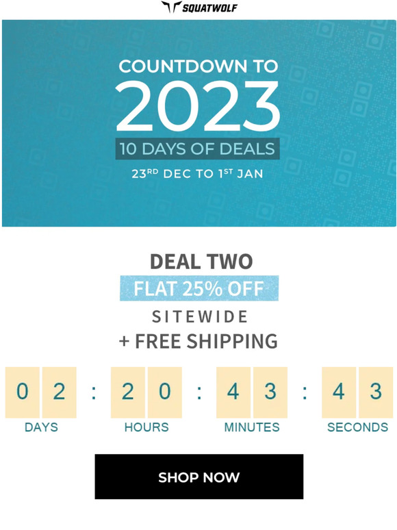FLAT 25% OFF + FREE SHIPPING: DEAL 2 IS LIVE 🚨