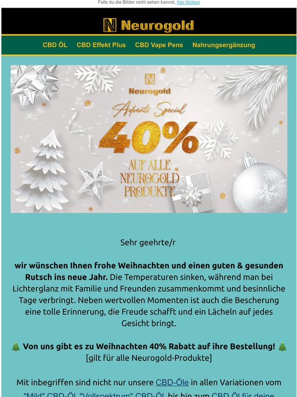 🎄 Weihnachtsspecial - 40% Rabatt 🎄