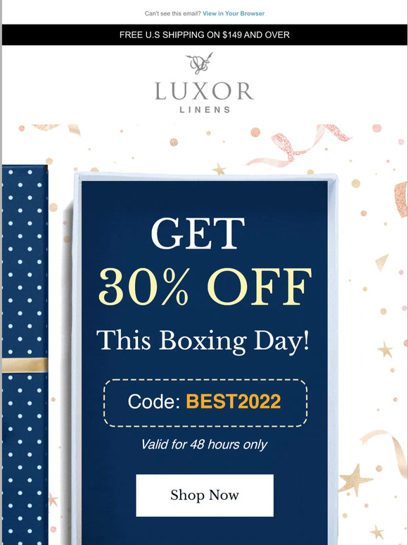 SALE: It’s Boxing Day!