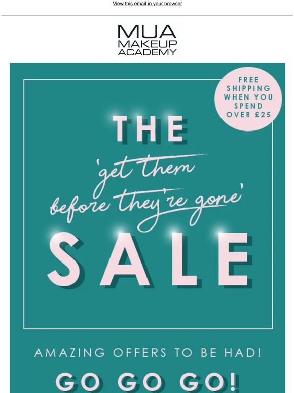The 'Get Them Before They're Gone' Sale!
