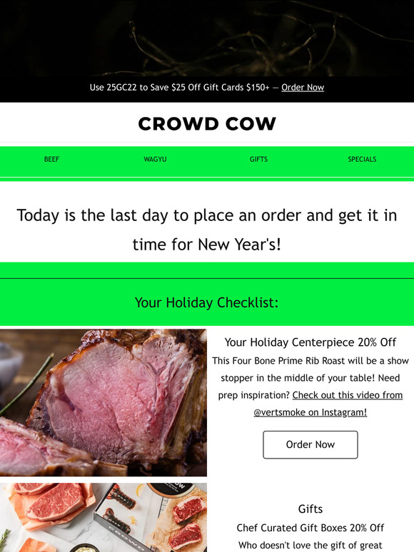 ⏳ TODAY: Final Day for New Year's Orders