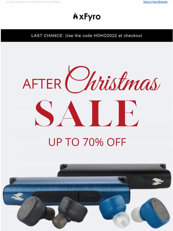 Don’t Miss our After Christmas Sale!