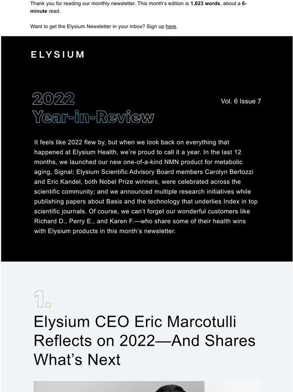 Elysium’s 2022 Year-in-Review