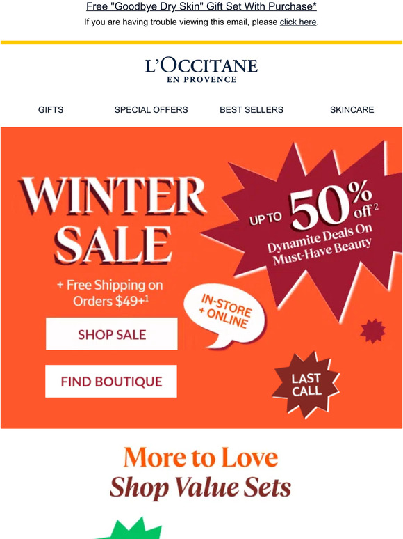 L'Occitane US Email Newsletters Shop Sales, Discounts, and Coupon Codes