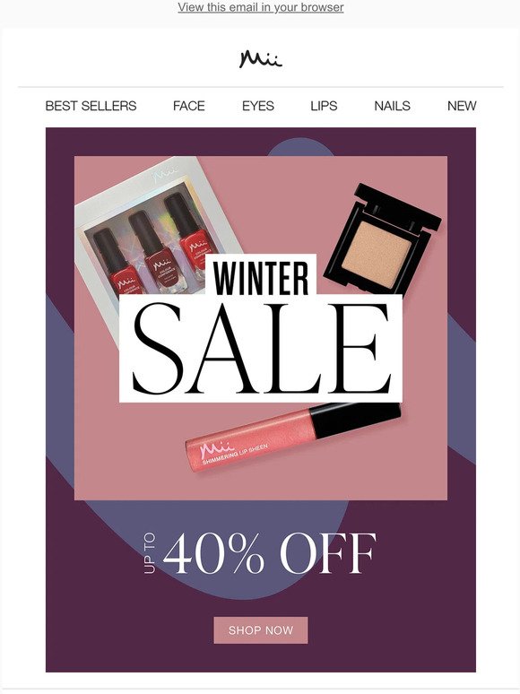 Winter sale starts NOW with up to 40% OFF!🌟
