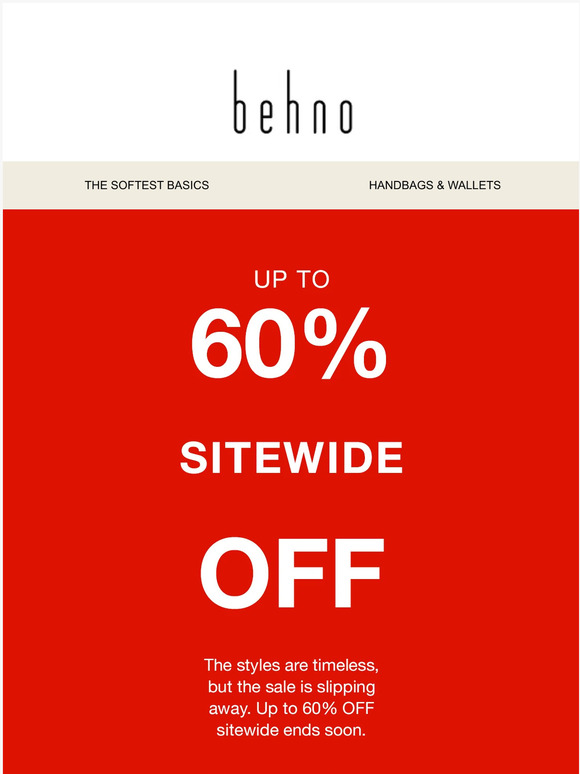 It's your last chance to catch our biggest sale.