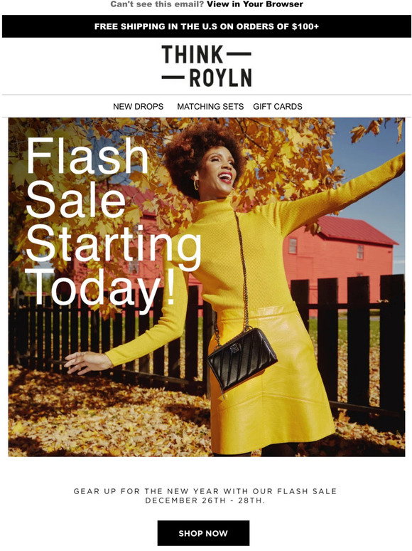Flash Sale – Think Royln