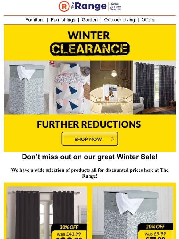 The Range Winter Clearance Sale just got BIGGER & BETTER😍 Milled