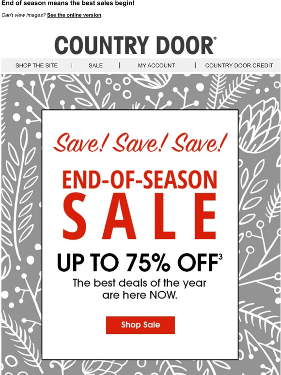 Country Door No Waiting Up to 75 Off Sale! Milled