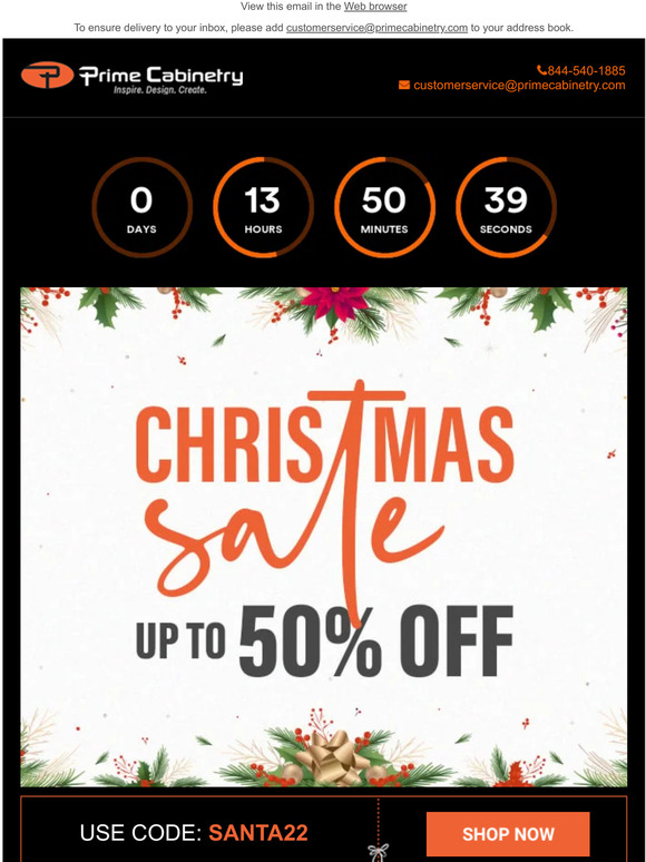 Ends TONIGHT! Save Up To 50% off on Christmas Sale ❄️☃️